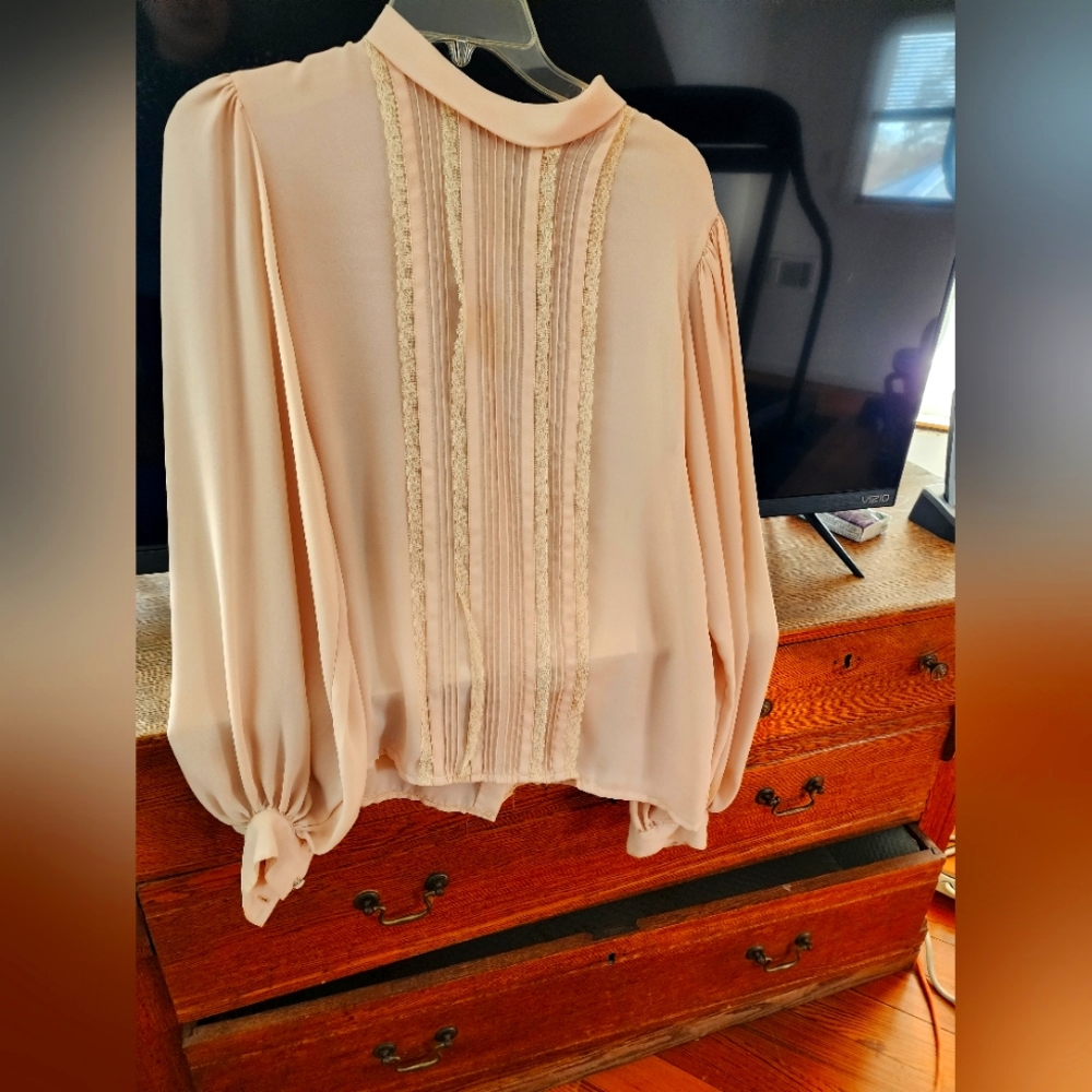 Vintage Off White Blouse